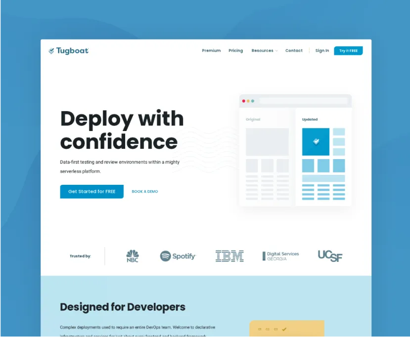 Tugboat Desktop Website