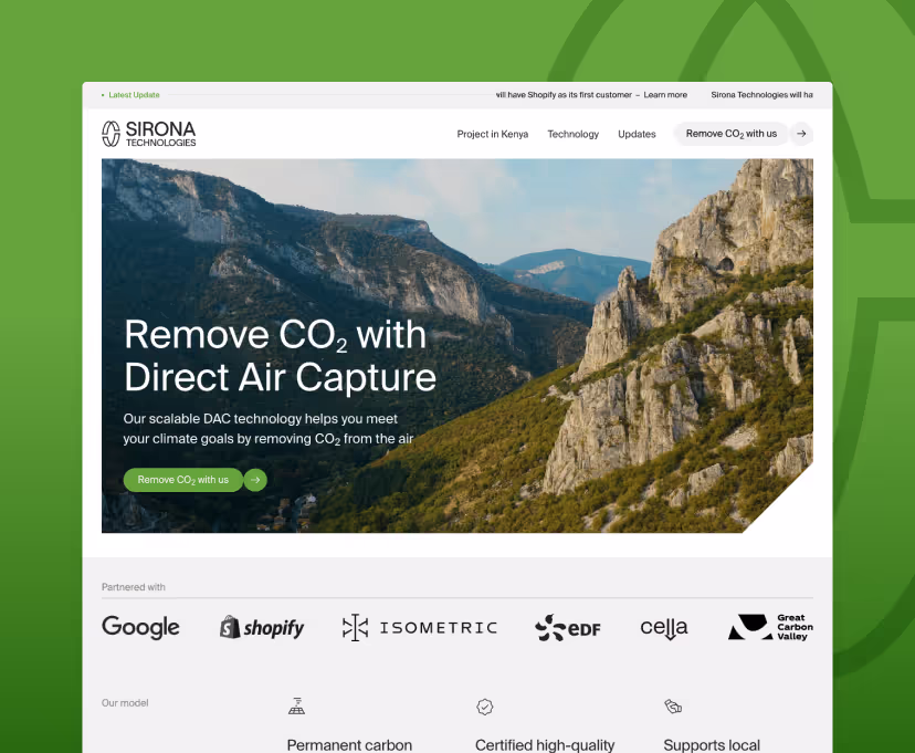Sirona Technology Website Thumbnail